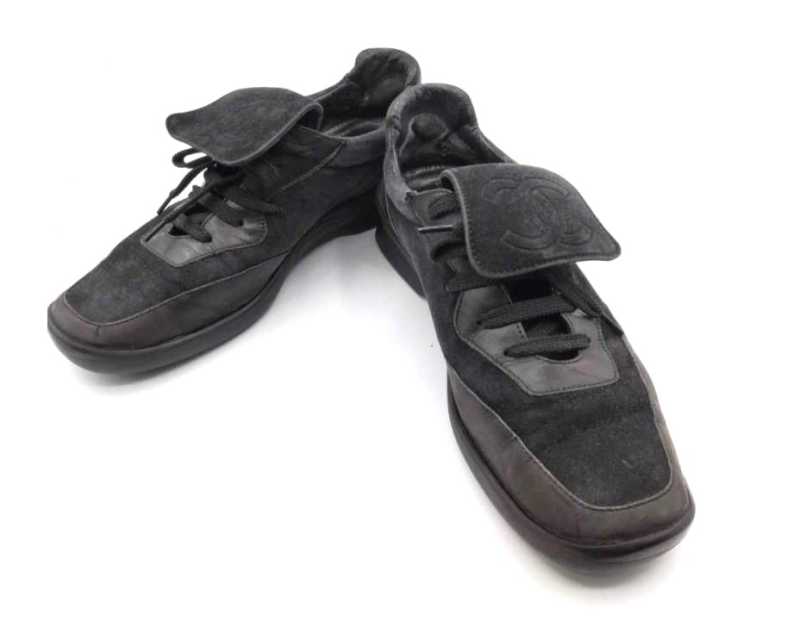 シャネル買取 ココマーク レザー スニーカー